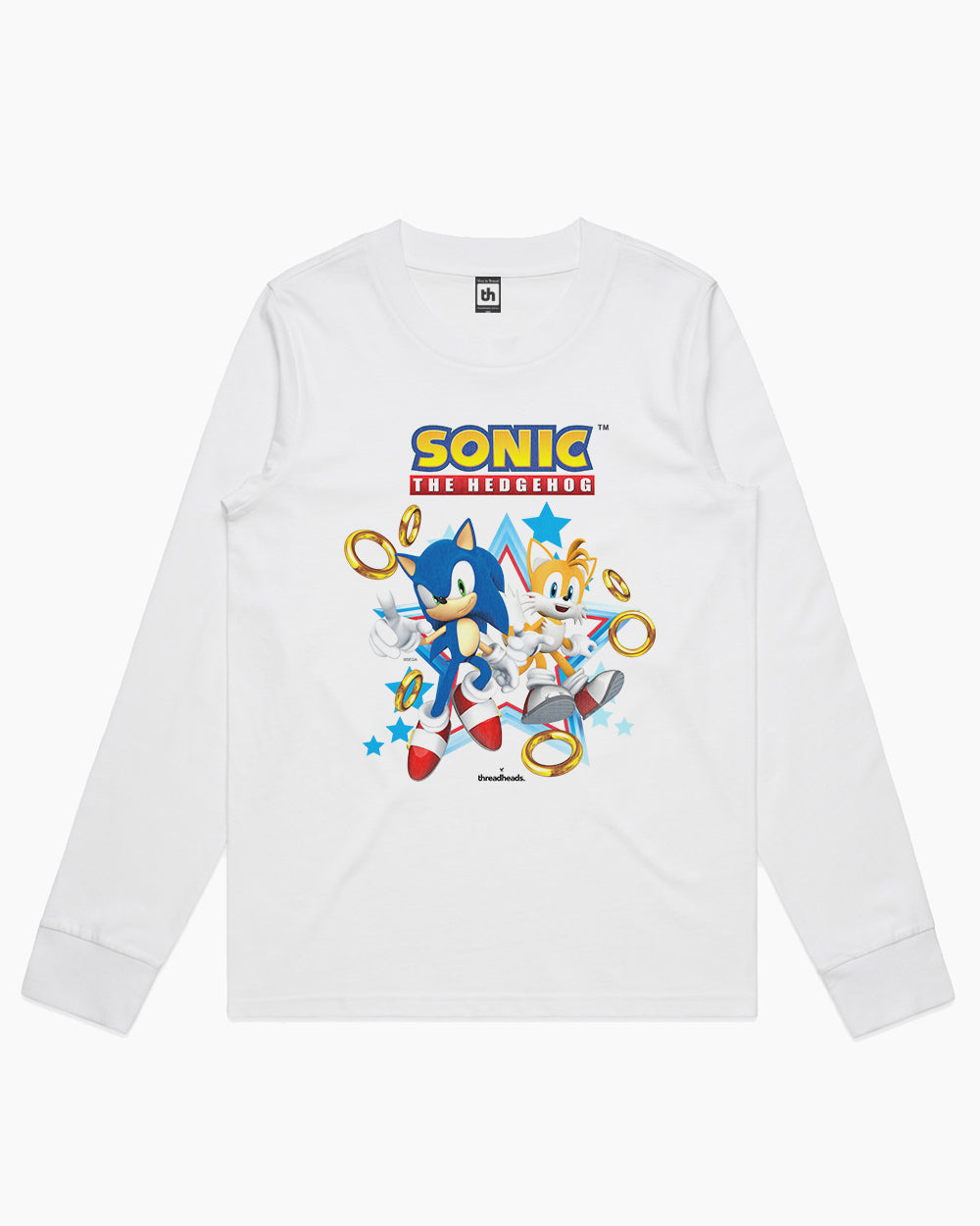 Sonic and Tails Long Sleeve Australia Online #colour_white