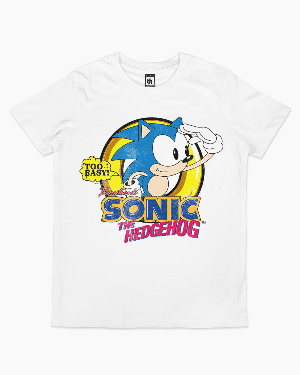 Sonic Too Easy Kids T-Shirt Australia Online #colour_white