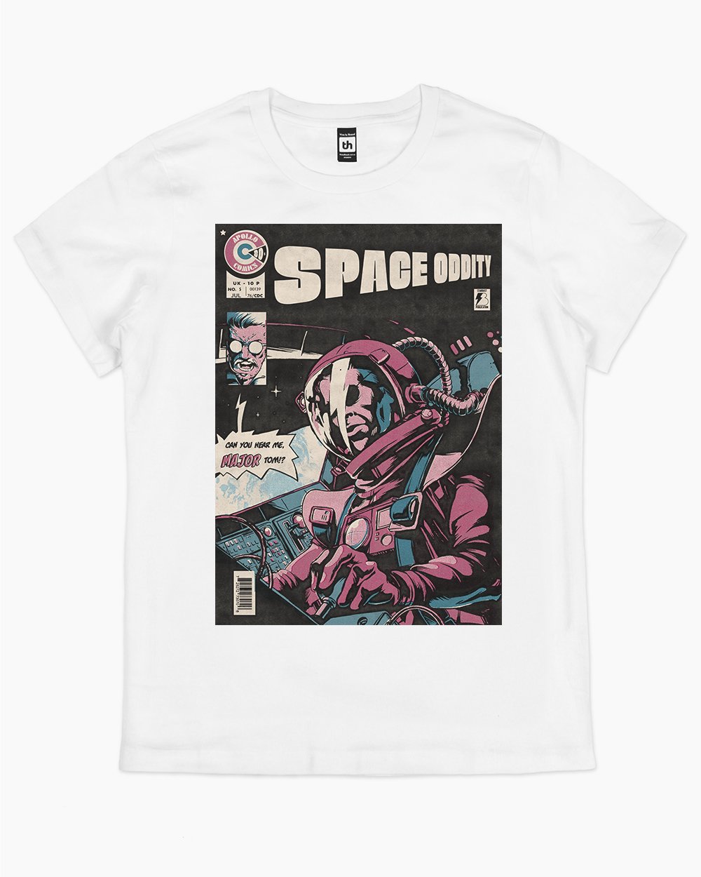 Space Oddity T-Shirt Australia Online #colour_white