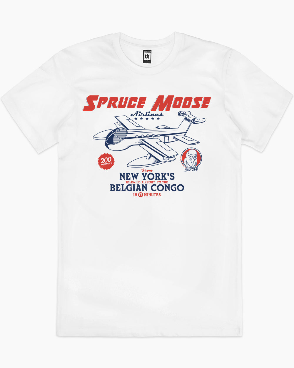 Spruce Moose T-Shirt Australia Online #colour_white