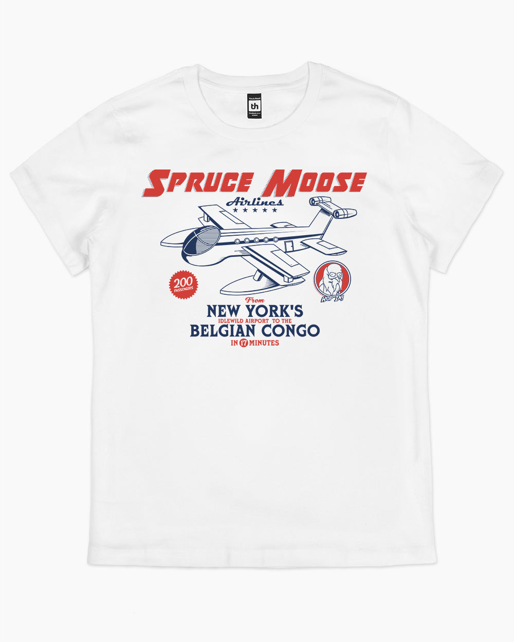Spruce Moose T-Shirt Australia Online #colour_white