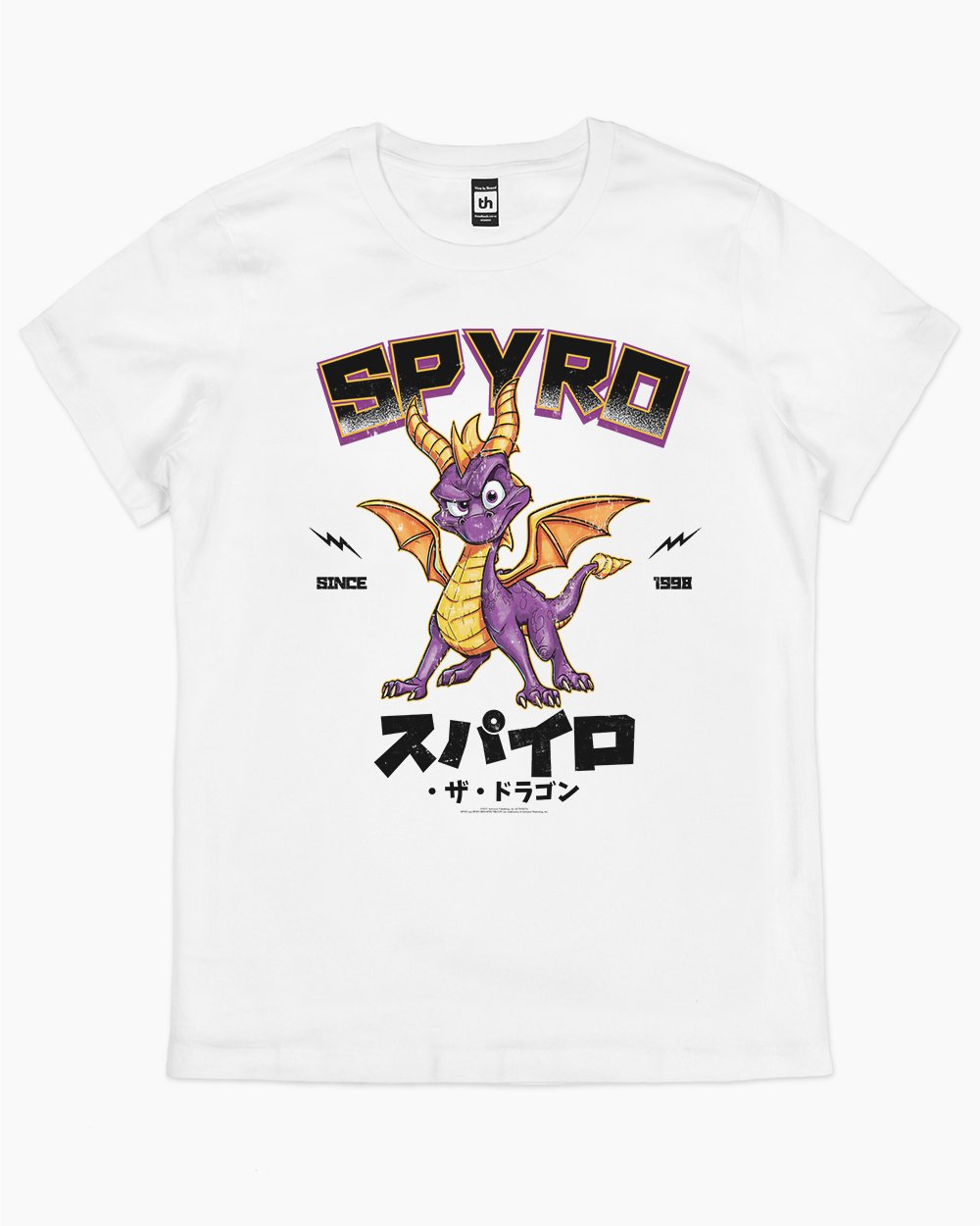 Spyro the Dragon JP T-Shirt Australia Online #colour_white