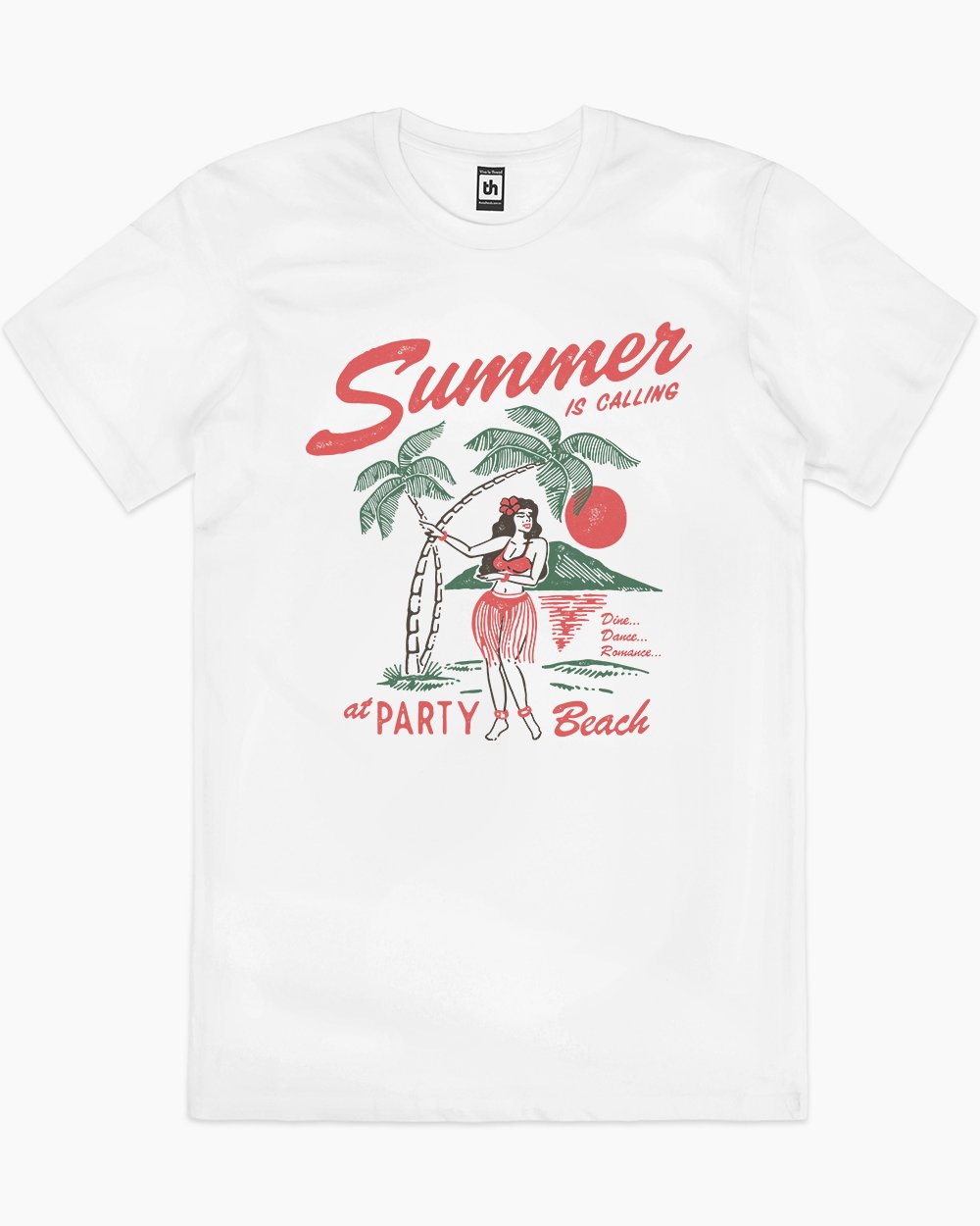 Summer is Calling T-Shirt Australia Online #colour_white