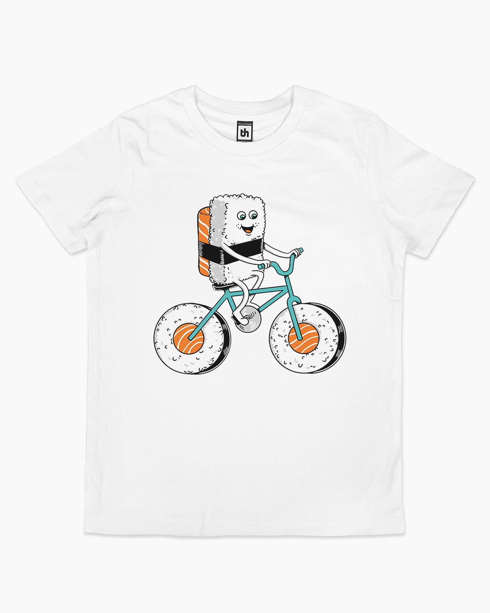 Sushi Bicycle Kids T-Shirt Australia Online #colour_white