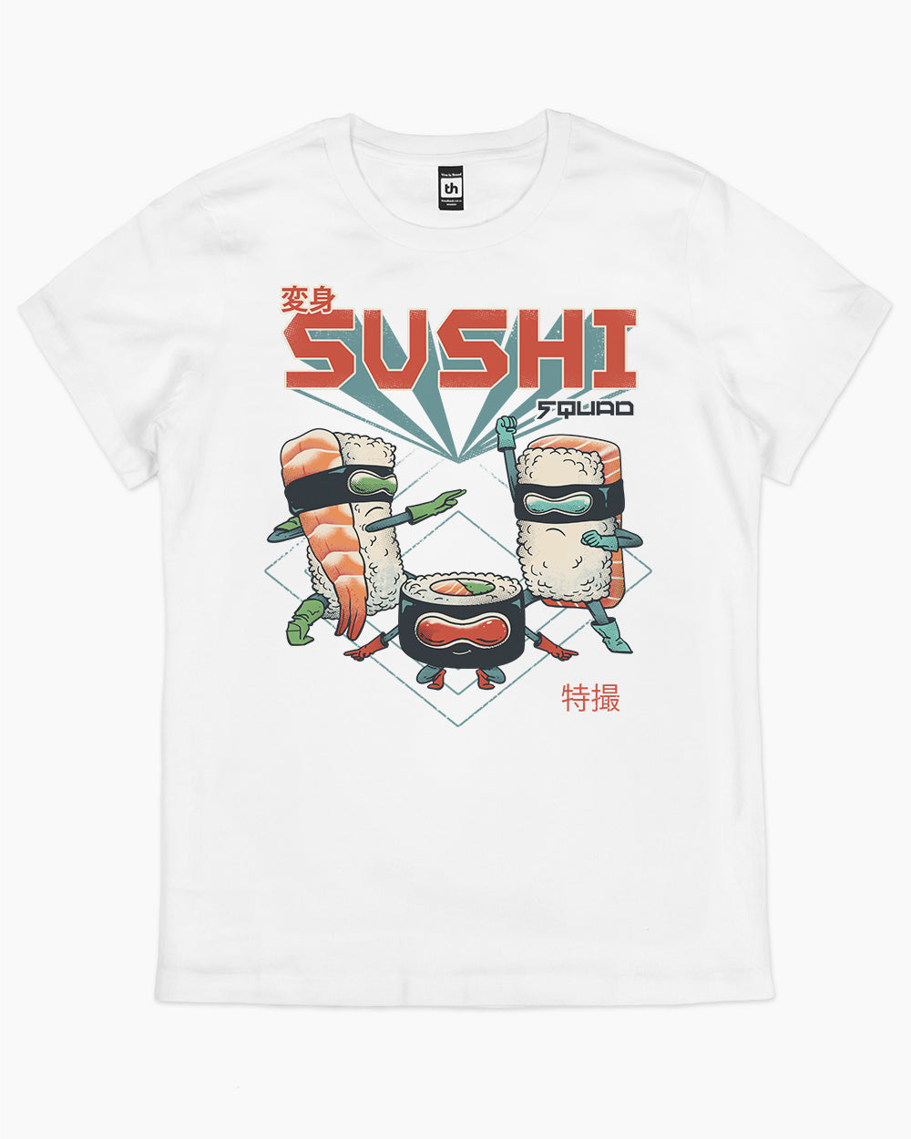 Sushi Squad T-Shirt Australia Online #colour_white
