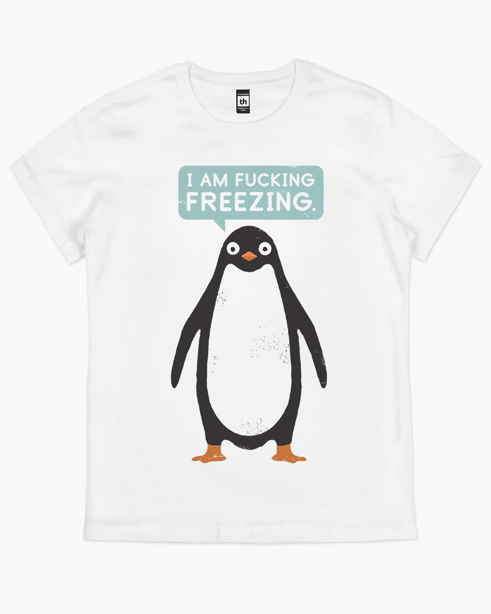 Talking Penguin T-Shirt Australia Online #colour_white