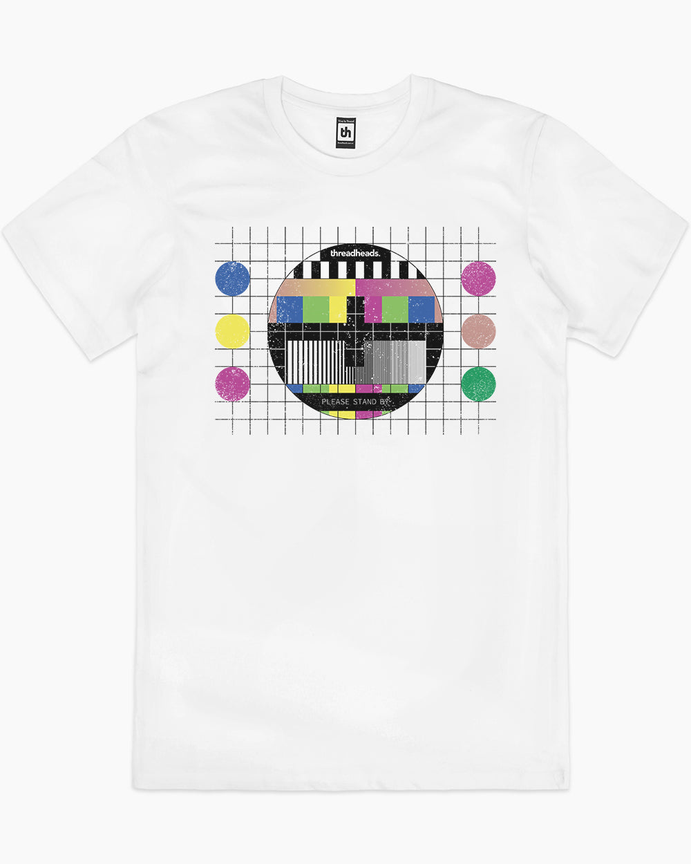 Test Pattern T-Shirt Australia Online #colour_white