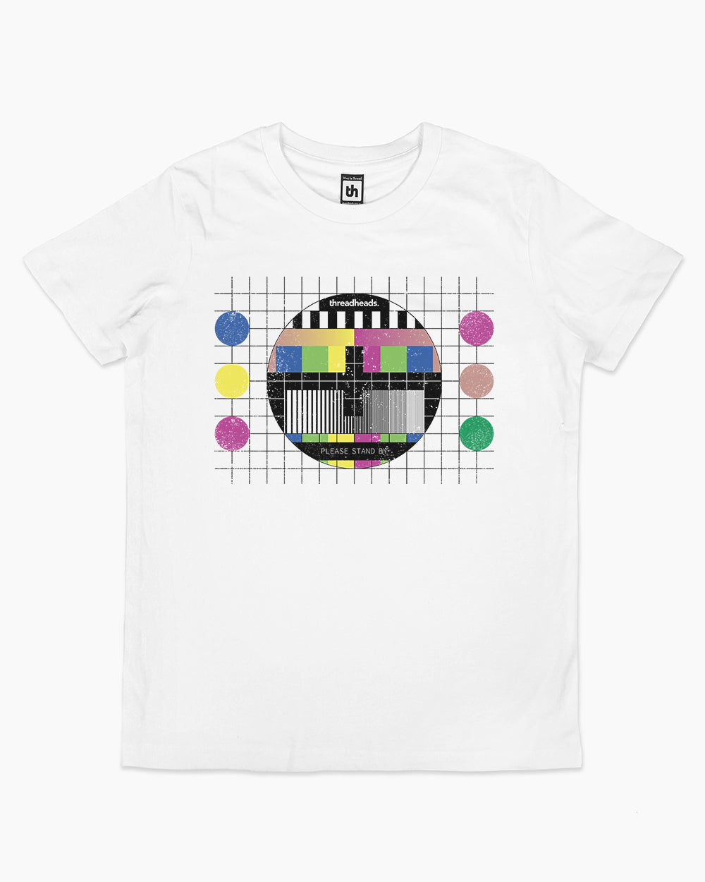 Test Pattern Kids T-Shirt Australia Online #colour_white