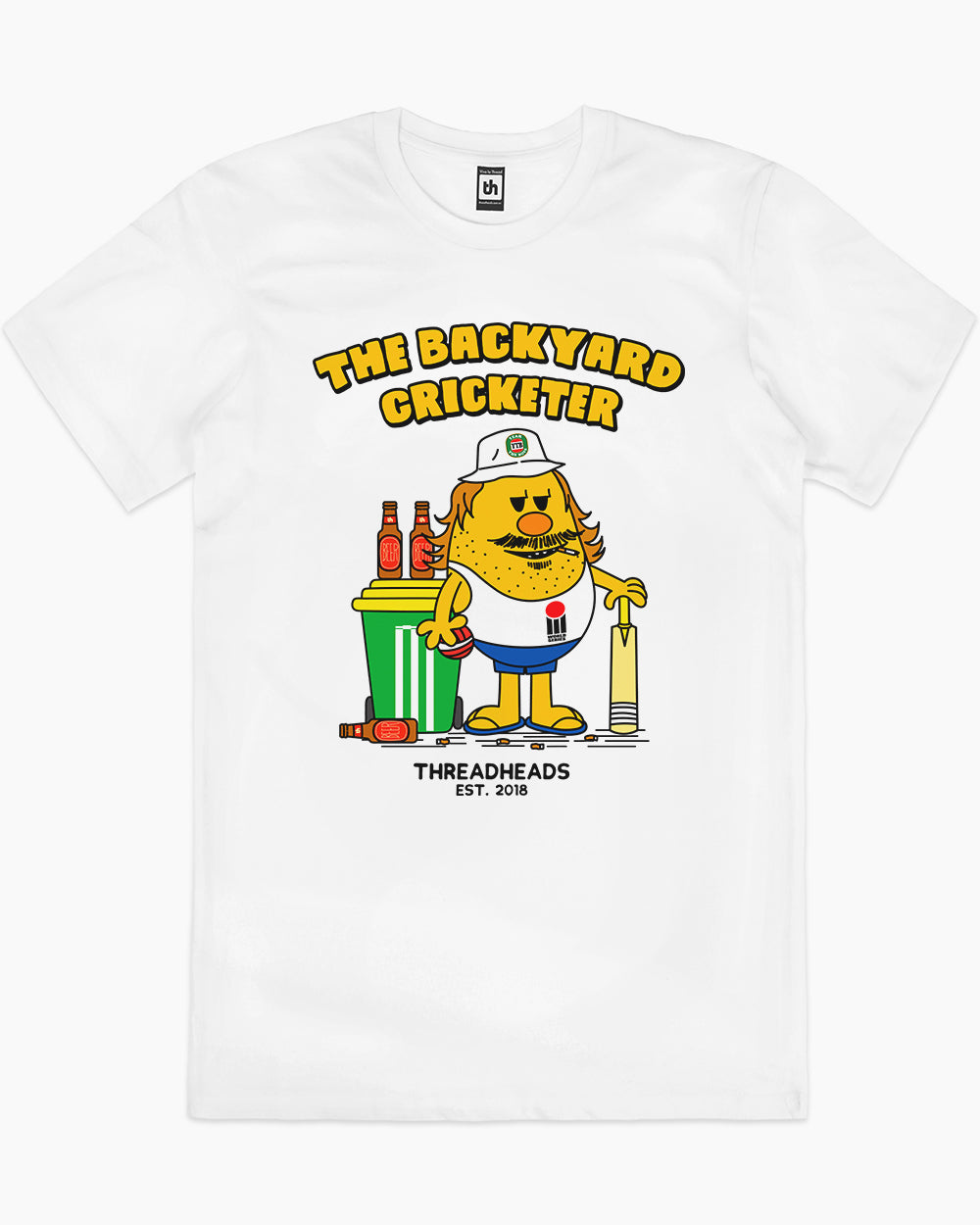 The Backyard Cricketer T-Shirt Australia Online #colour_white