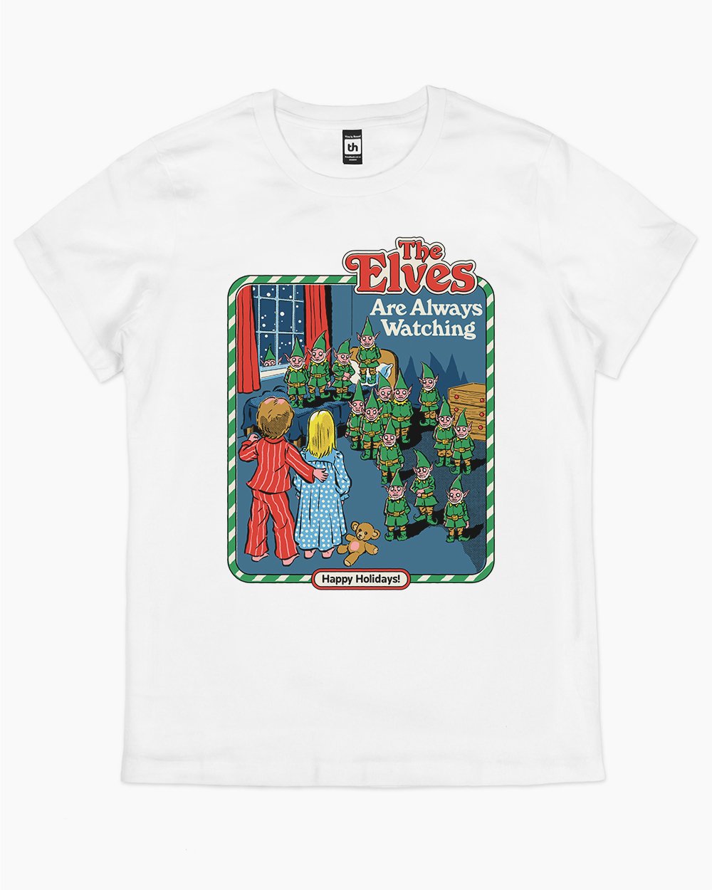 The Elves are Always Watching T-Shirt Australia Online #colour_white