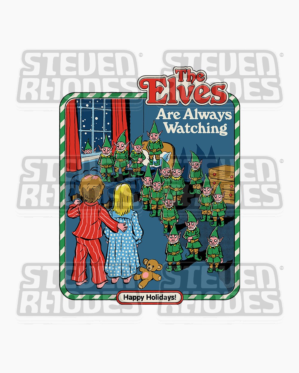 The Elves are Always Watching Hoodie Australia Online #colour_white