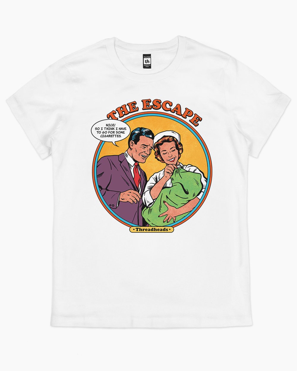 The Escape T-Shirt Australia Online #colour_white
