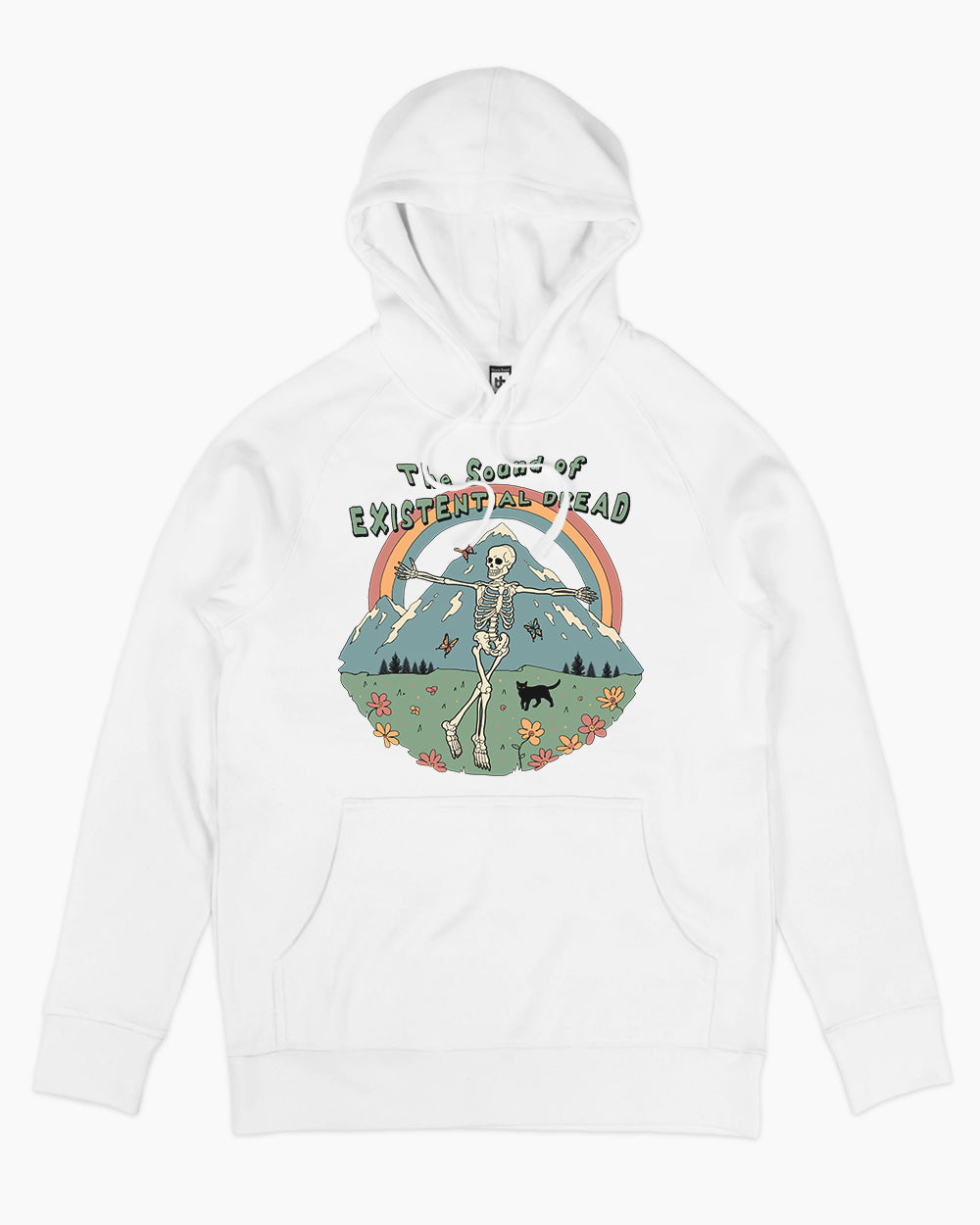 The Sound of Existential Dread Hoodie Australia Online #colour_white