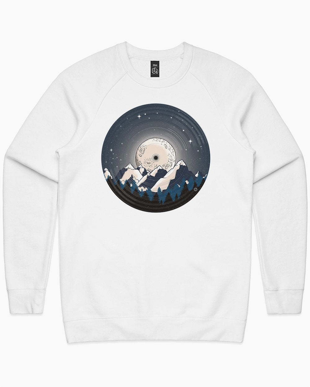 Vinyl Moon Sweater Australia Online #colour_white