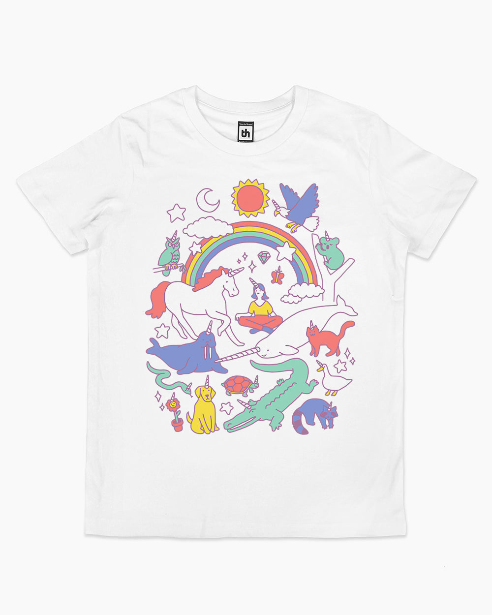Unicorns Kids T-Shirt Australia Online #colour_white