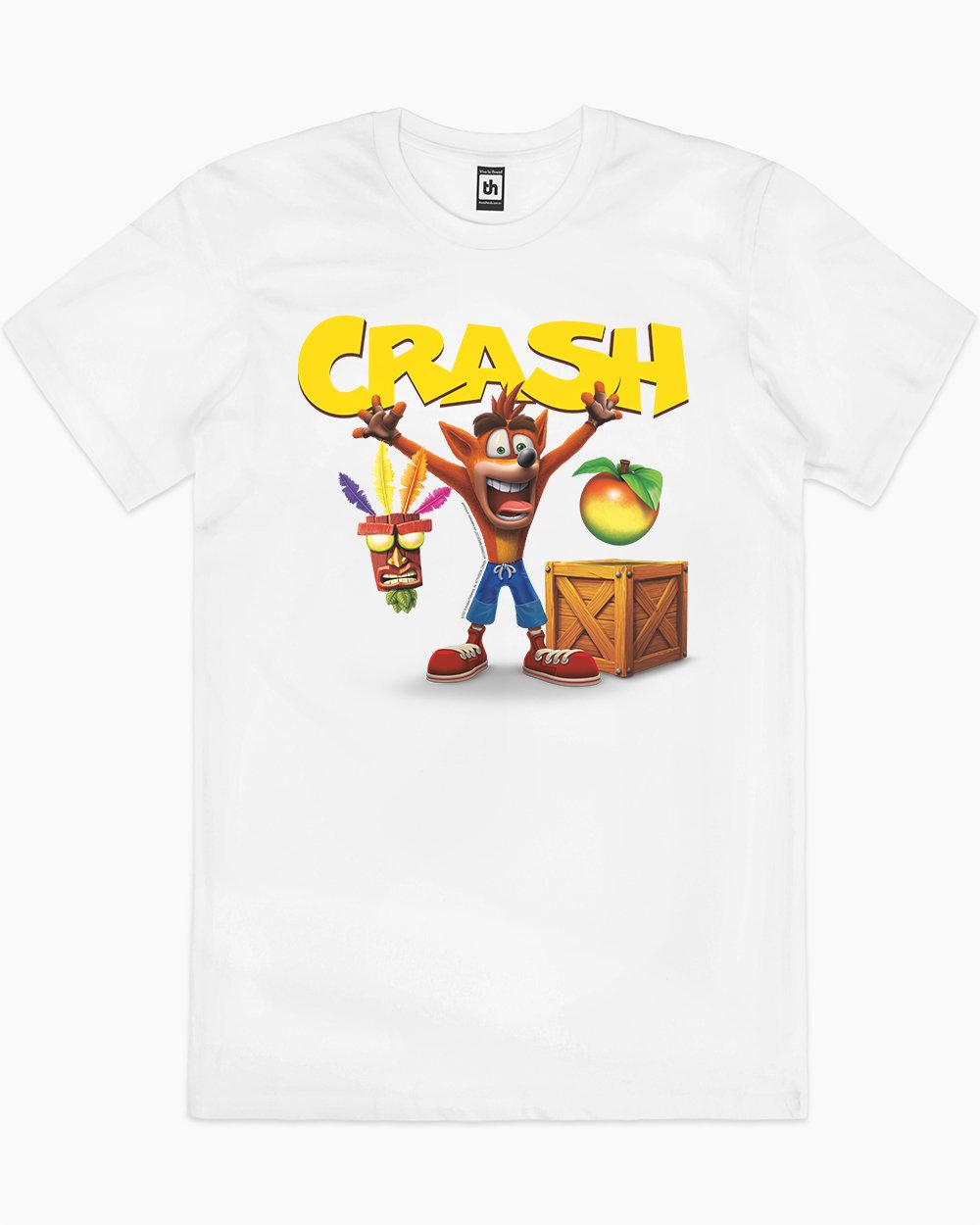 Crash! T-Shirt Australia Online #colour_white