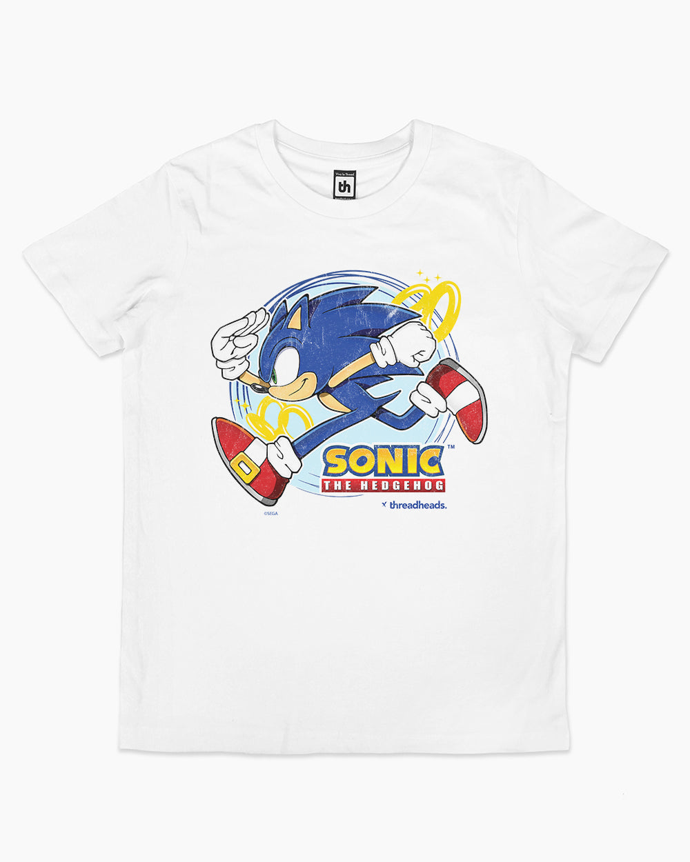 Vintage Sonic Kids T-Shirt Australia Online #colour_white