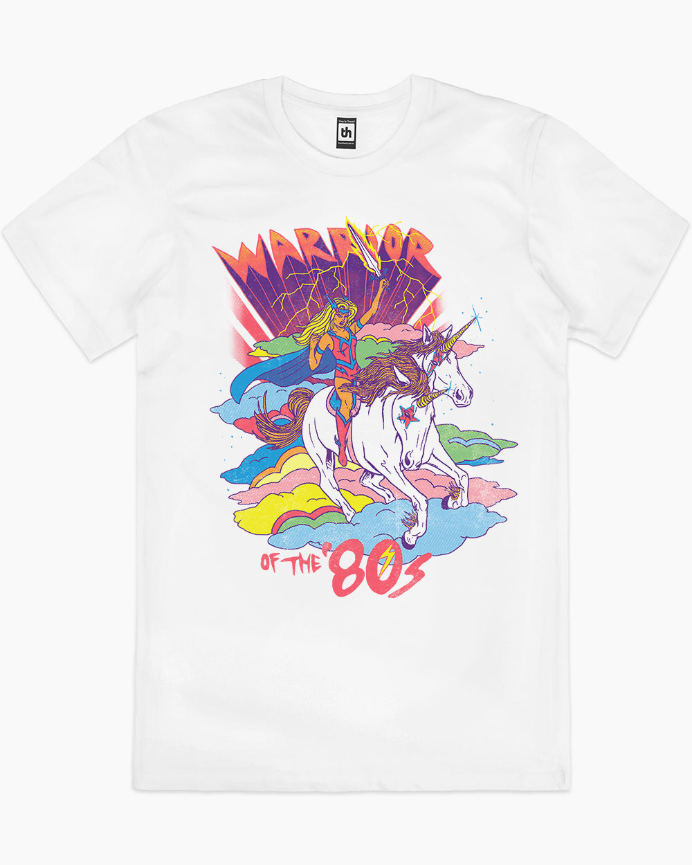 Warrior of the 80s T-Shirt Australia Online #colour_white