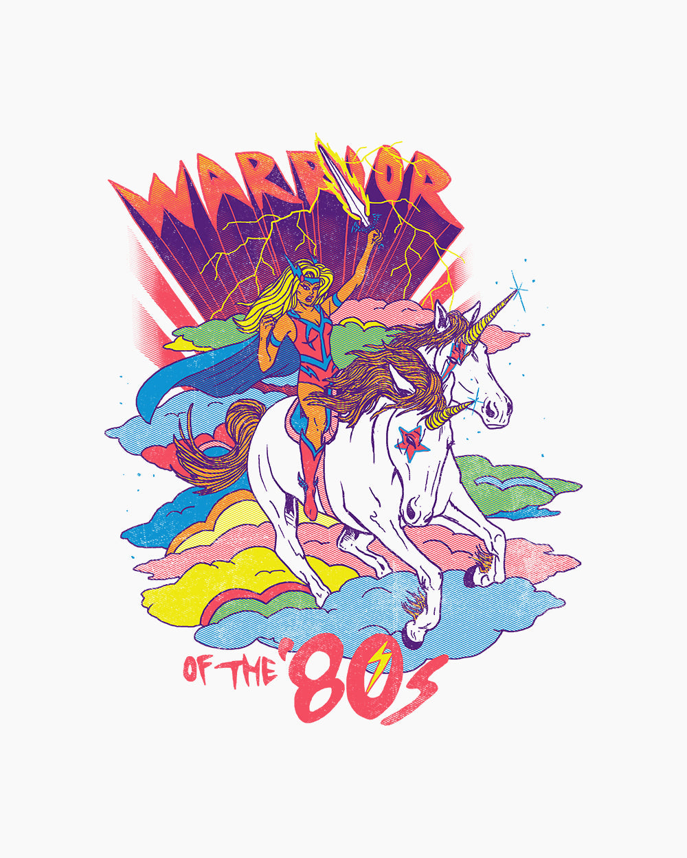 Warrior of the 80s Sweater Australia Online #colour_white