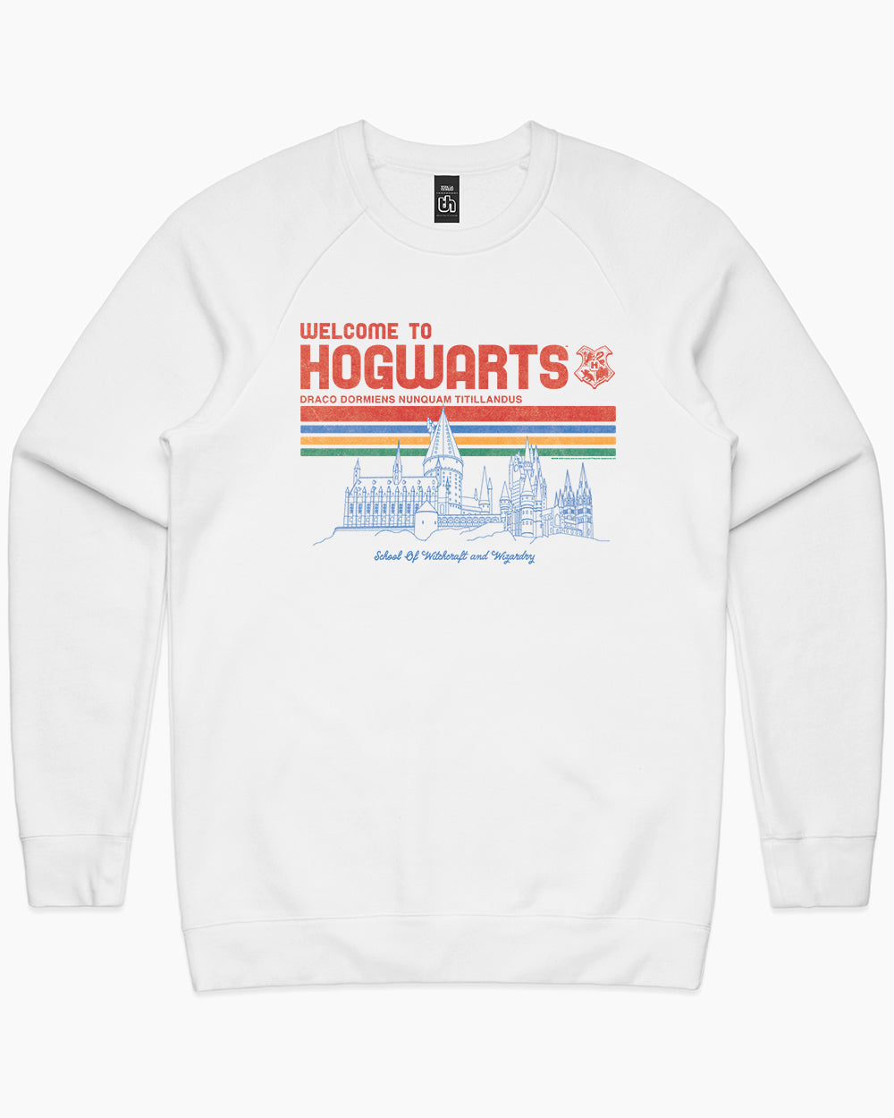 Welcome to Hogwarts School of Witchcraft and Wizardry Sweater Australia Online #colour_white