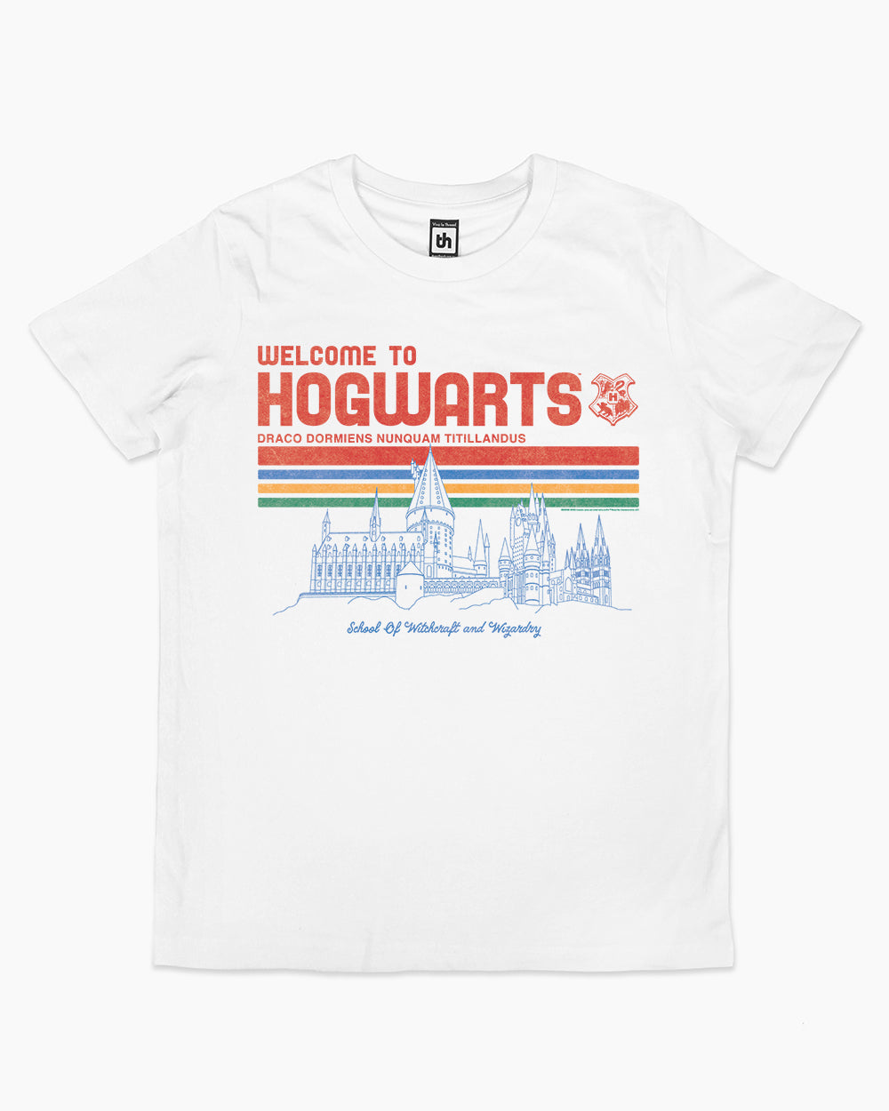 Welcome to Hogwarts School of Witchcraft and Wizardry Kids T-Shirt Australia Online #colour_white