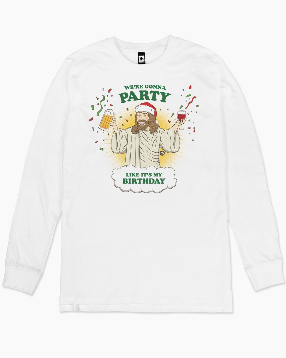 We're Going to Party Like It's My Birthday Long Sleeve Australia Online #colour_white