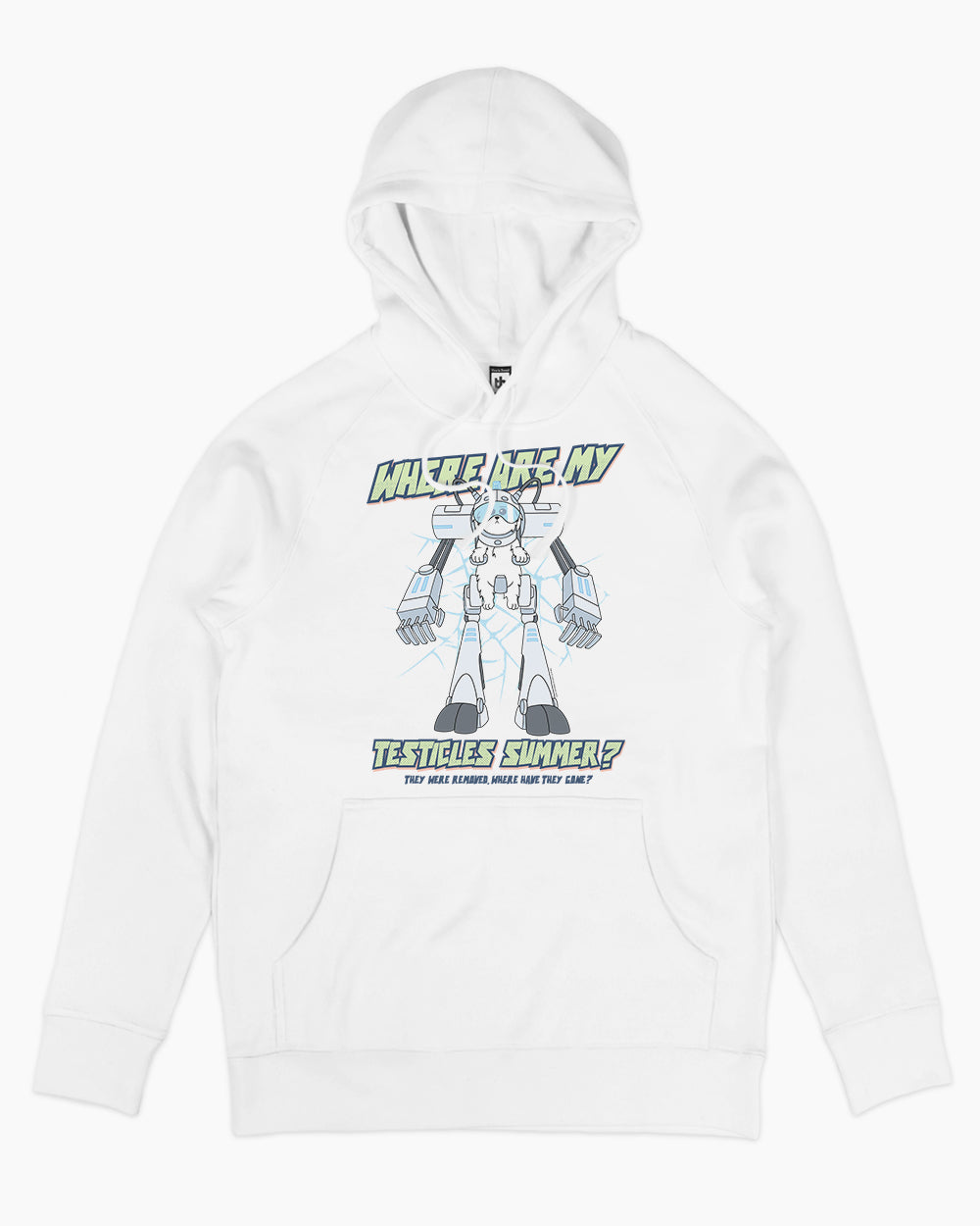 Where Are My Testicles Summer Hoodie Australia Online #colour_white