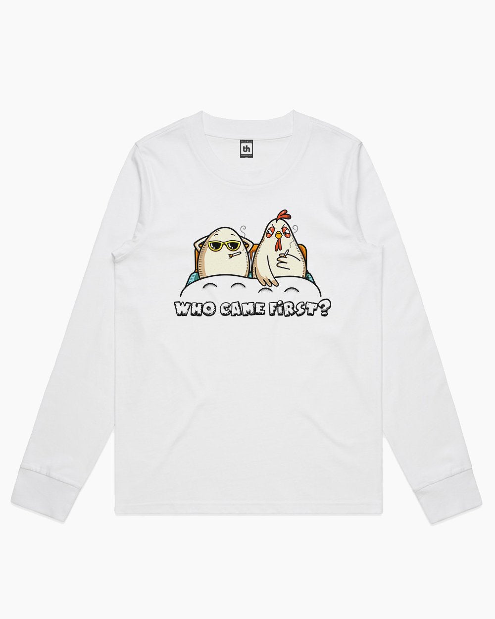 Who Came First Long Sleeve Australia Online #colour_white