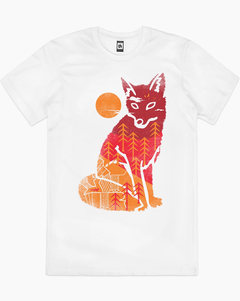 Wild is the Fox T-Shirt Australia Online #colour_white