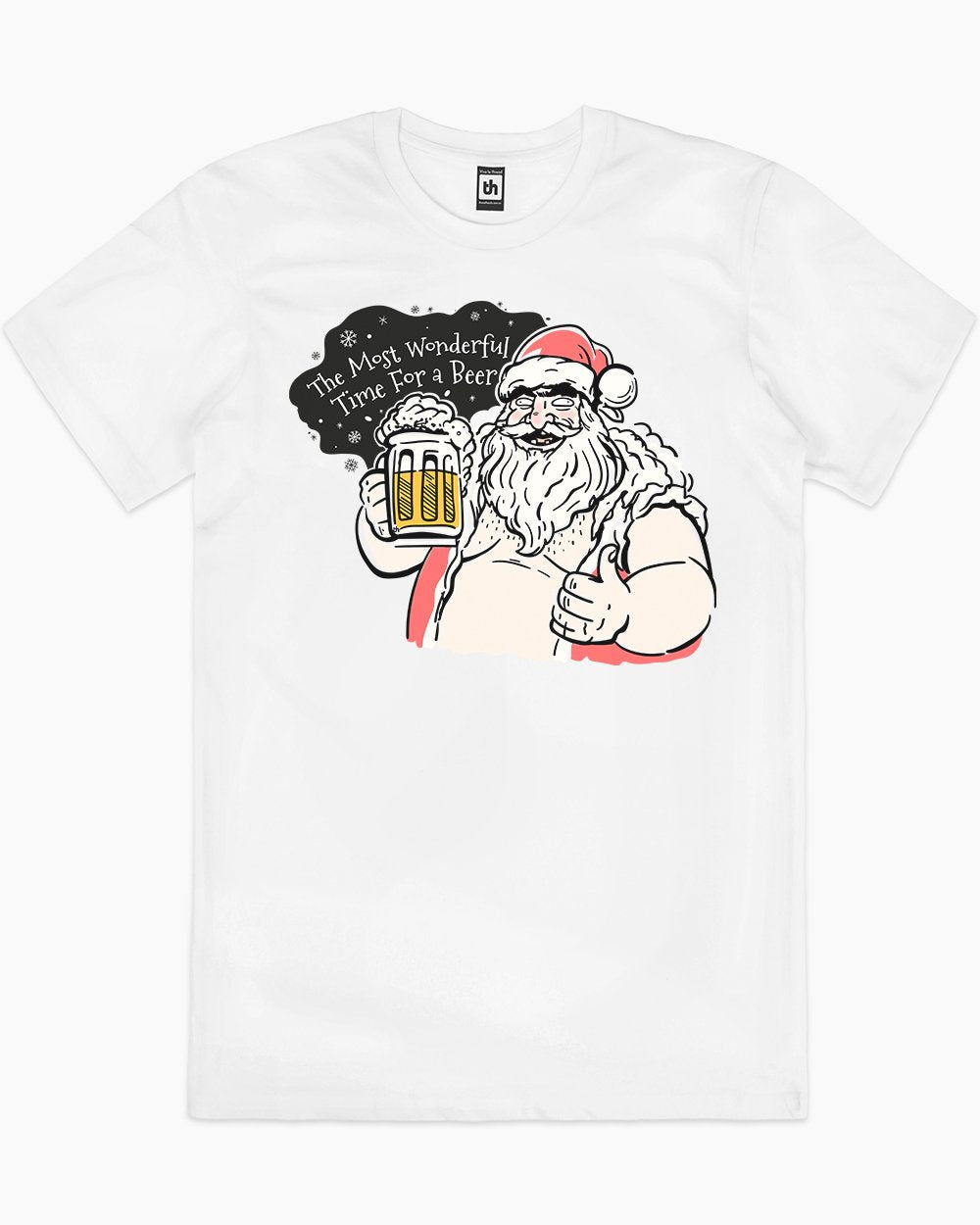 The Most Wonderful Time for Beer T-Shirt Australia Online #colour_white