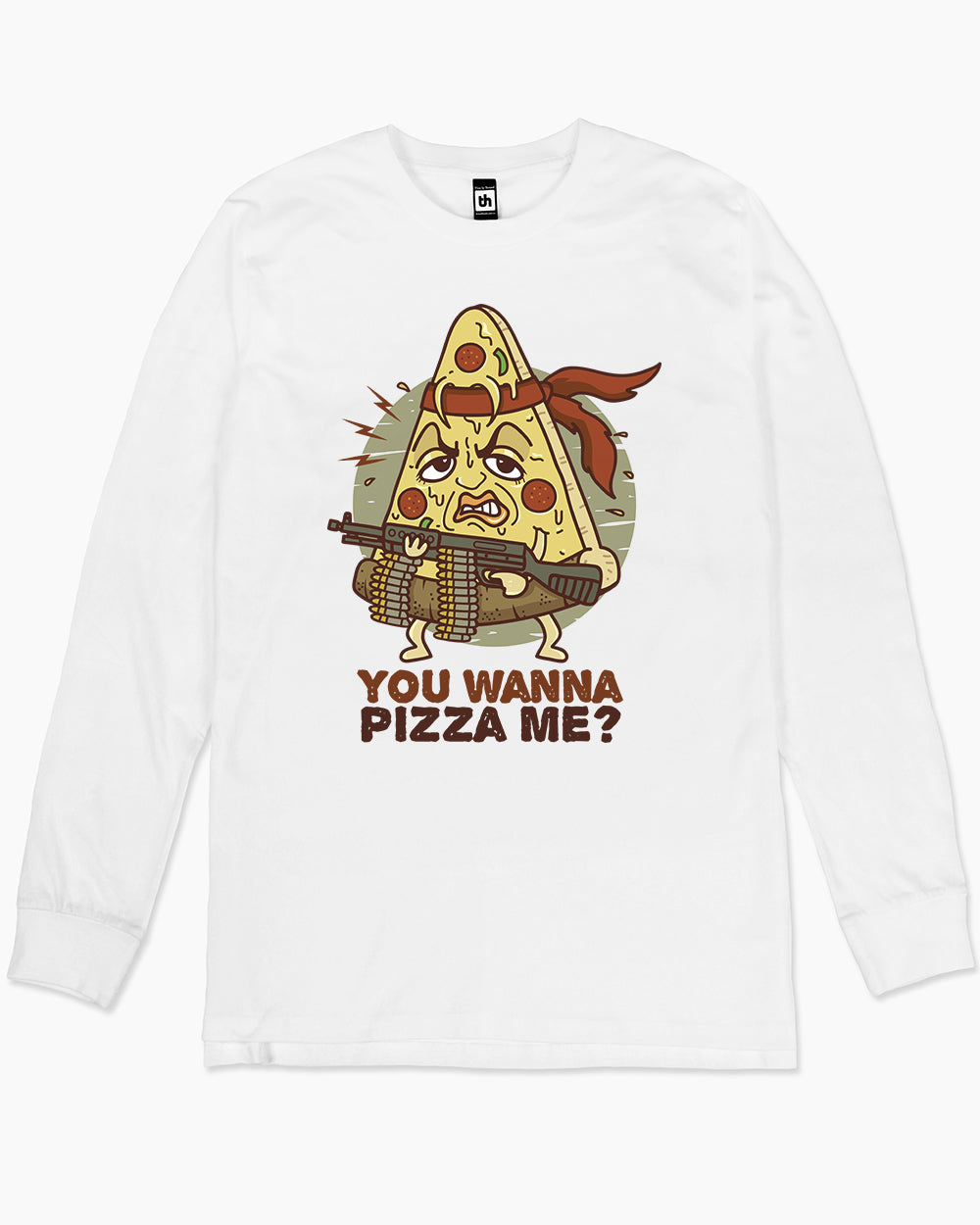 You Wanna Pizza Me Long Sleeve Australia Online #colour_white