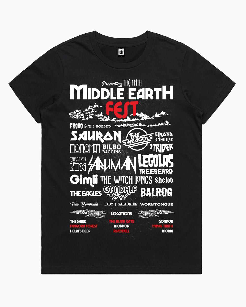 Middle Earth Fest T-Shirt Australia Online #colour_black