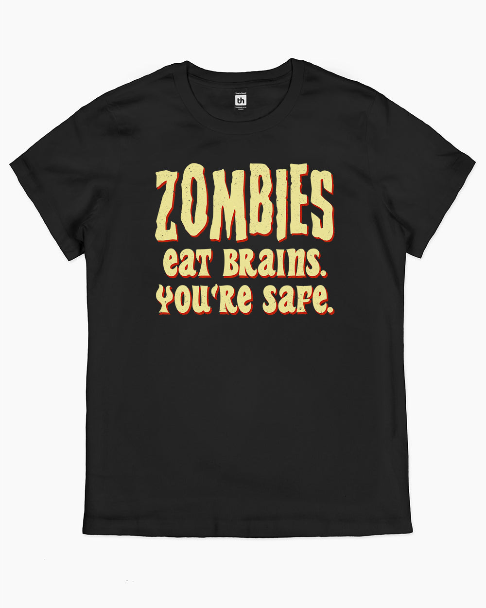 Zombies Eat Brains T-Shirt Australia Online #colour_black