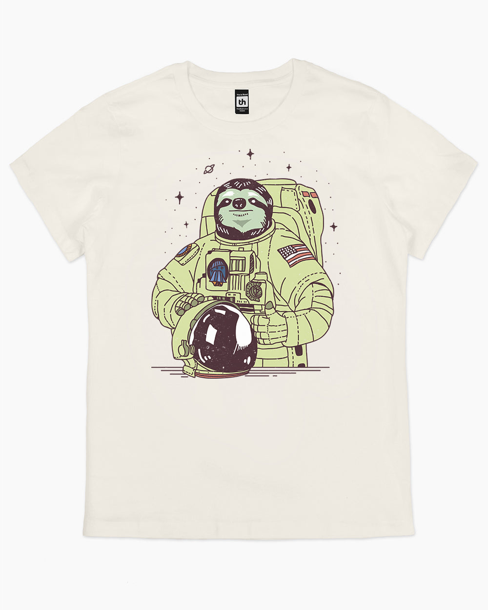 Slothstronaut T-Shirt Australia Online #colour_natural