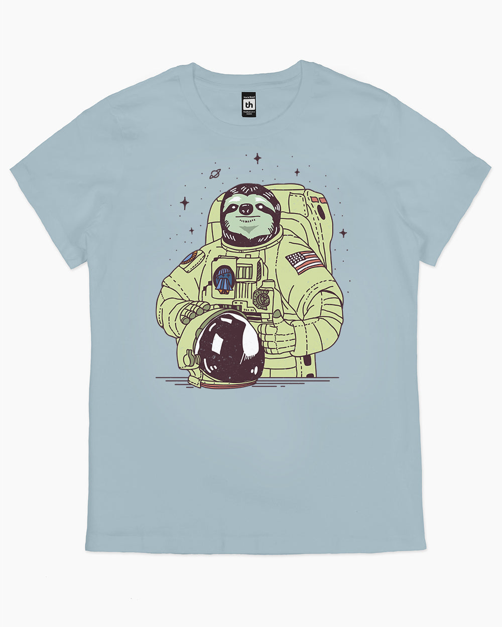 Slothstronaut T-Shirt Australia Online #colour_pale blue