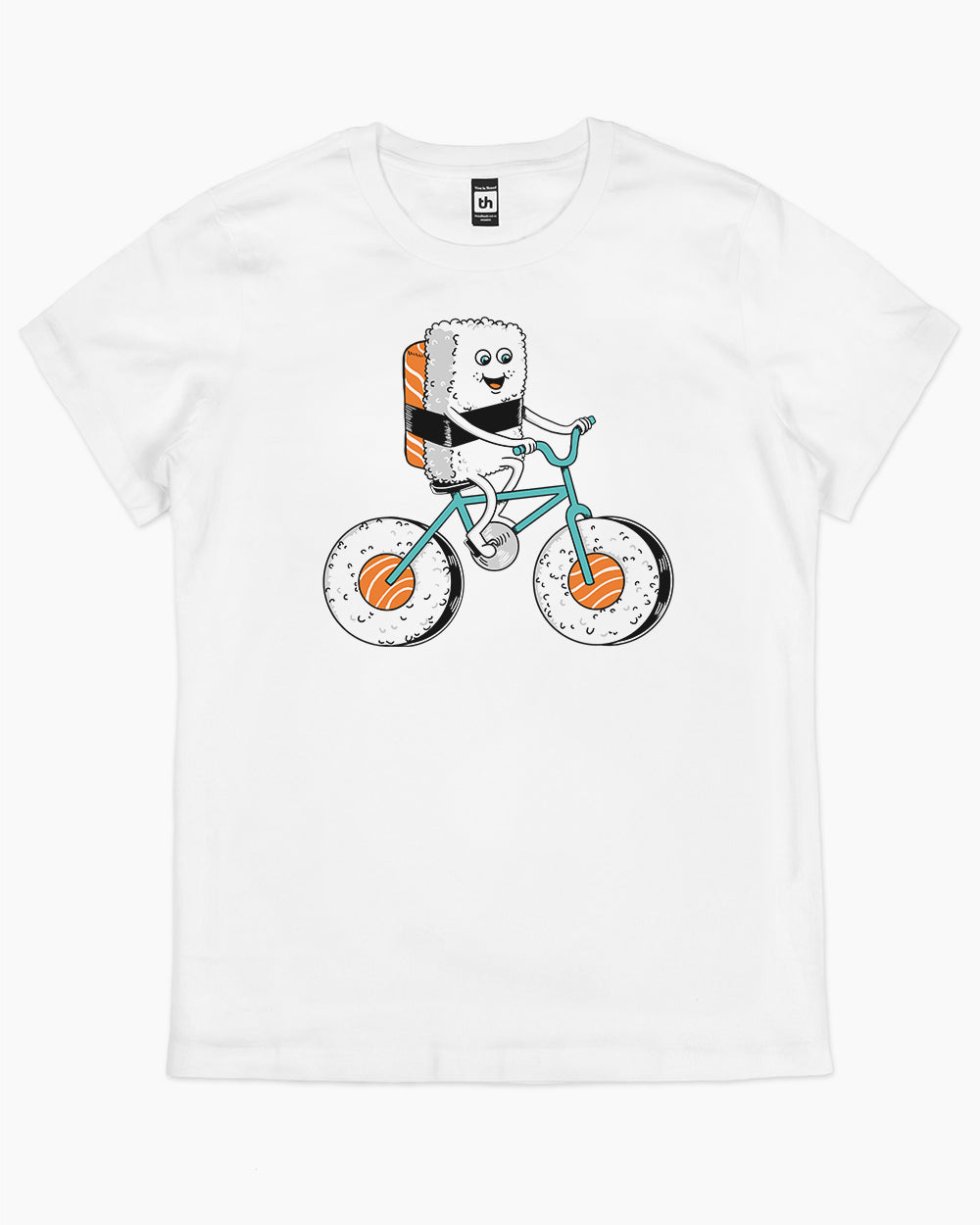 Sushi Bicycle T-Shirt Australia Online #colour_white