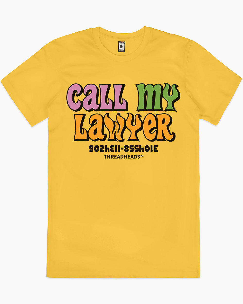 Call My Lawyer T-Shirt Australia Online #colour_yellow
