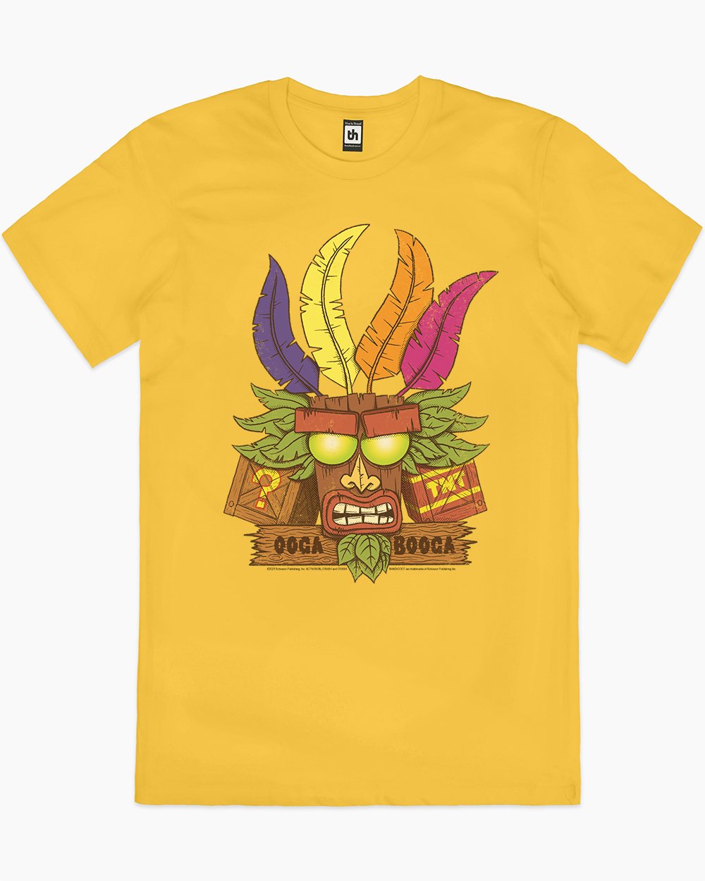 Aku Aku Ooga Booga T-Shirt Australia Online #colour_yellow