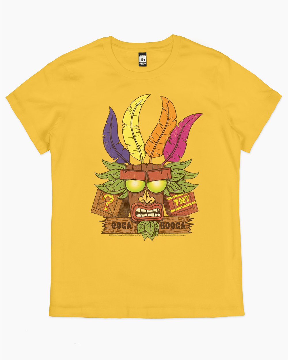 Aku Aku Ooga Booga T-Shirt Australia Online #colour_yellow