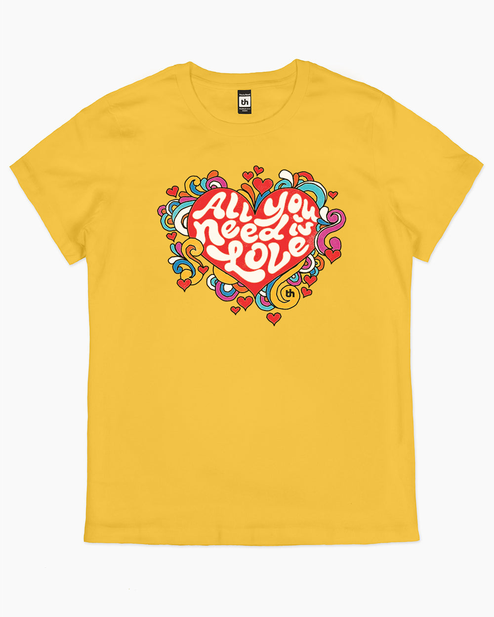 All You Need is Love T-Shirt Australia Online #colour_yellow
