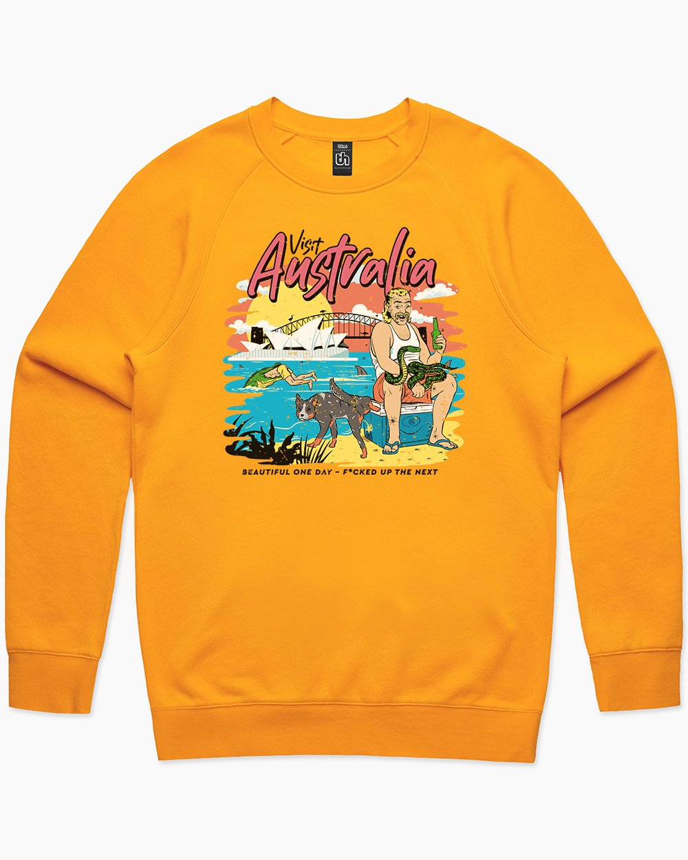 Visit Australia Sweater Australia Online #colour_yellow
