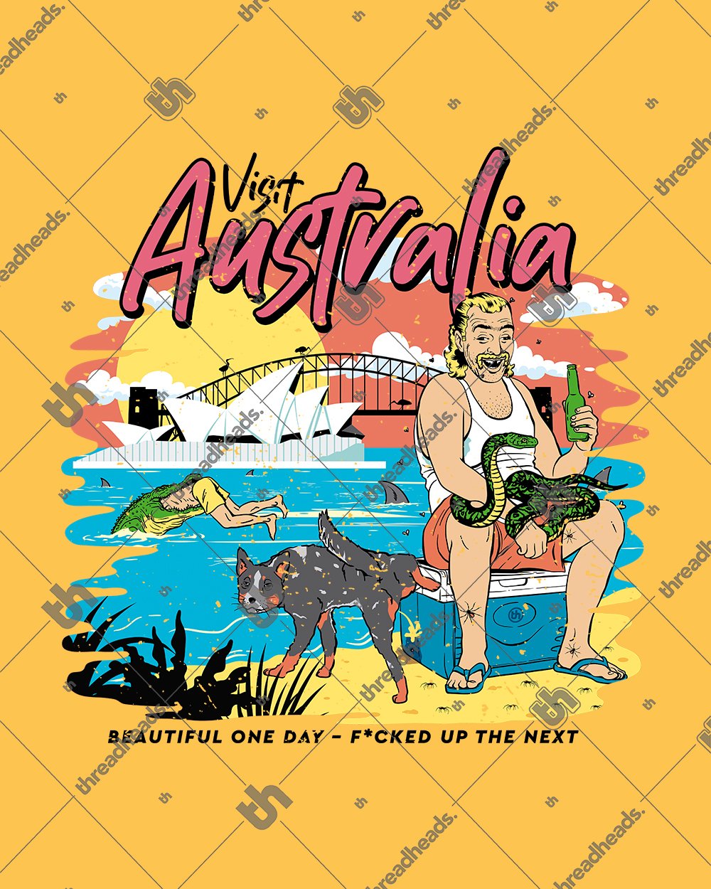 Visit Australia T-Shirt Australia Online #colour_yellow
