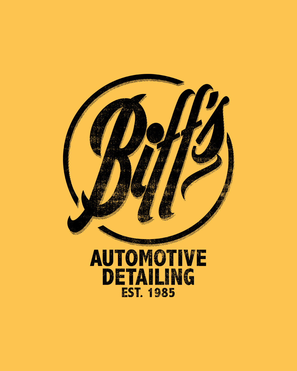 Biff's Auto Detailing Hoodie Australia Online #colour_yellow