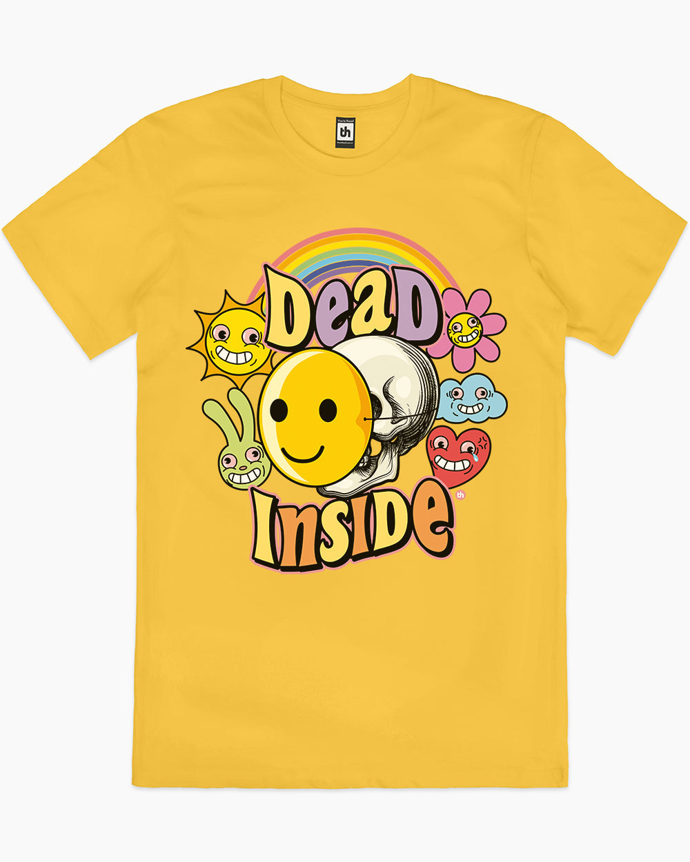 Dead Inside T-Shirt Australia Online #colour_yellow