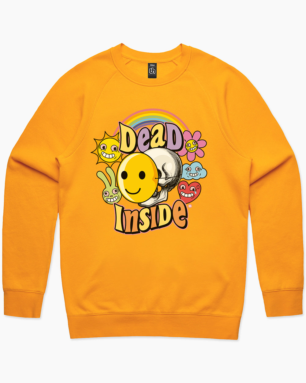 Dead Inside Sweater Australia Online #colour_yellow