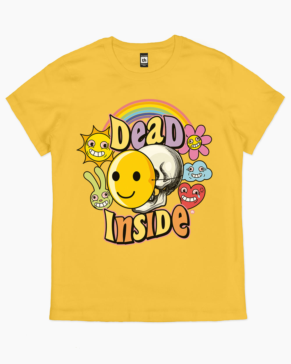 Dead Inside T-Shirt Australia Online #colour_yellow