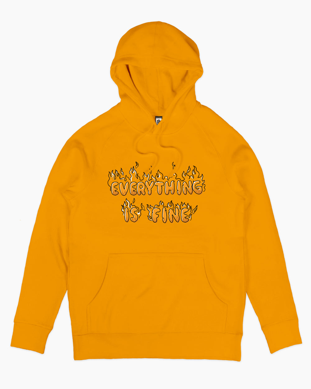 Everything is Fine Hoodie Australia Online #colour_yellow