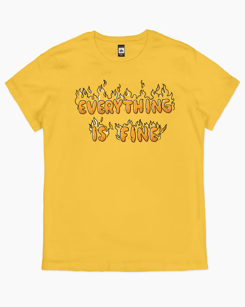 Everything is Fine T-Shirt Australia Online #colour_yellow