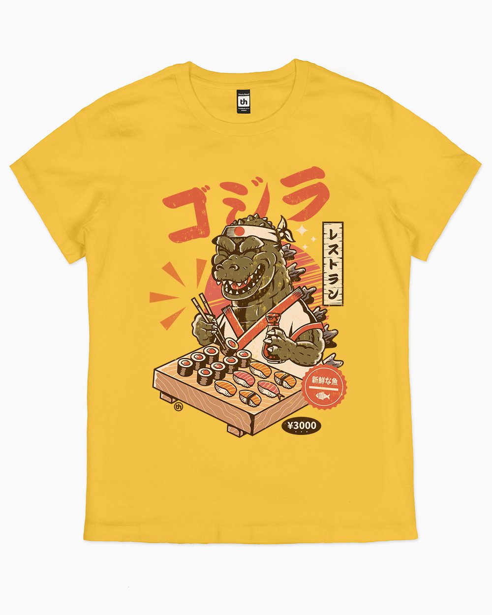 Godzushi T-Shirt Australia Online #colour_yellow