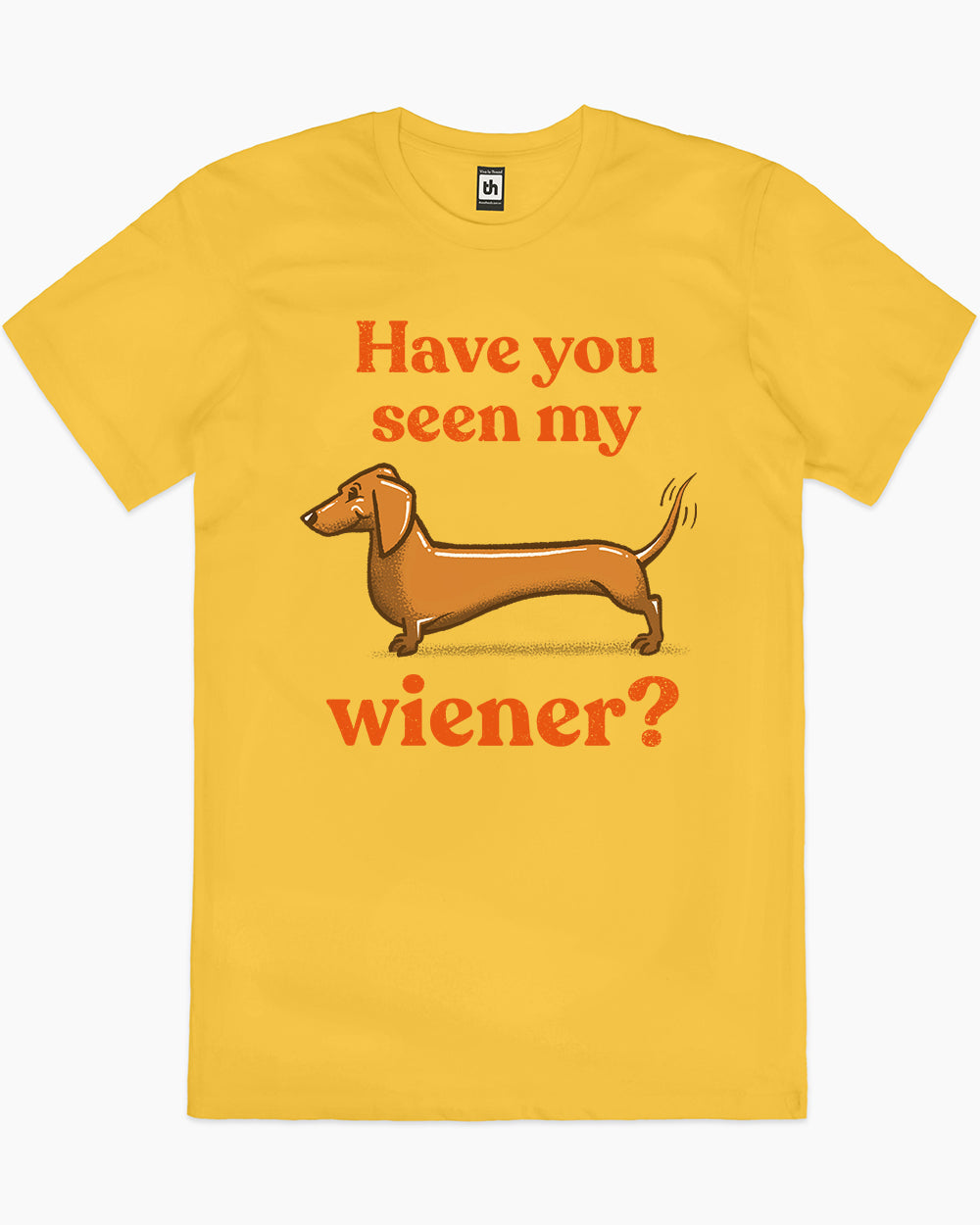 Have You Seen My Wiener? T-Shirt Australia Online #colour_yellow